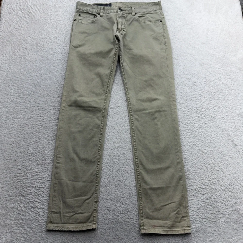 Armani Exchange J130 Skinny Fit Chino Pants Mens 31 Olive Green Stretch‎ Twill